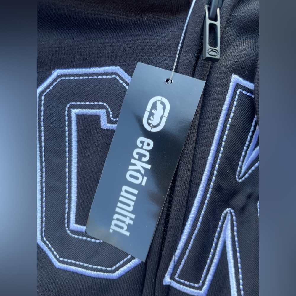 Ecko Unlimited Charcoal Full-Zip Hoodie - Picture 3 of 4